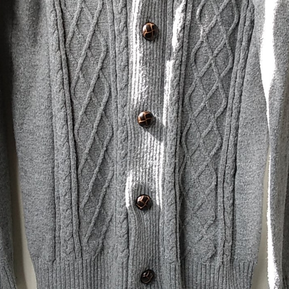 TRICOTS st RAPHAEL MENS CABLE  KNIT SWEATER - Picture 3 of 6